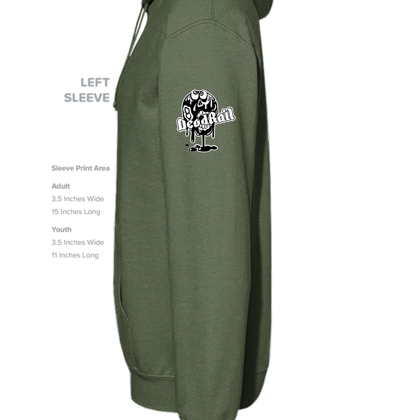 MILITARY GREEN - G185 - SLEEVE_LEFT
