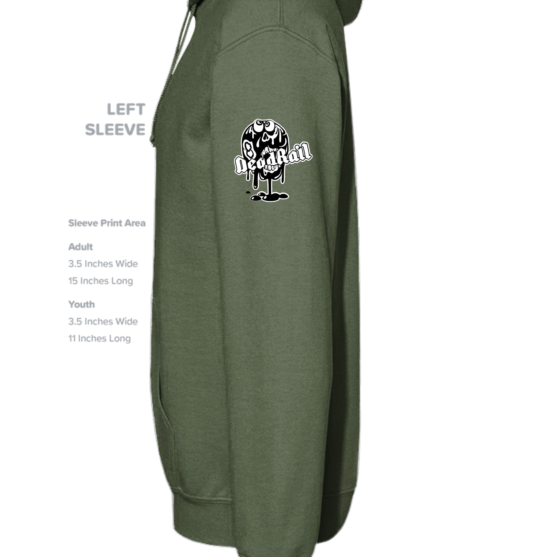 MILITARY GREEN - G185 - SLEEVE_LEFT